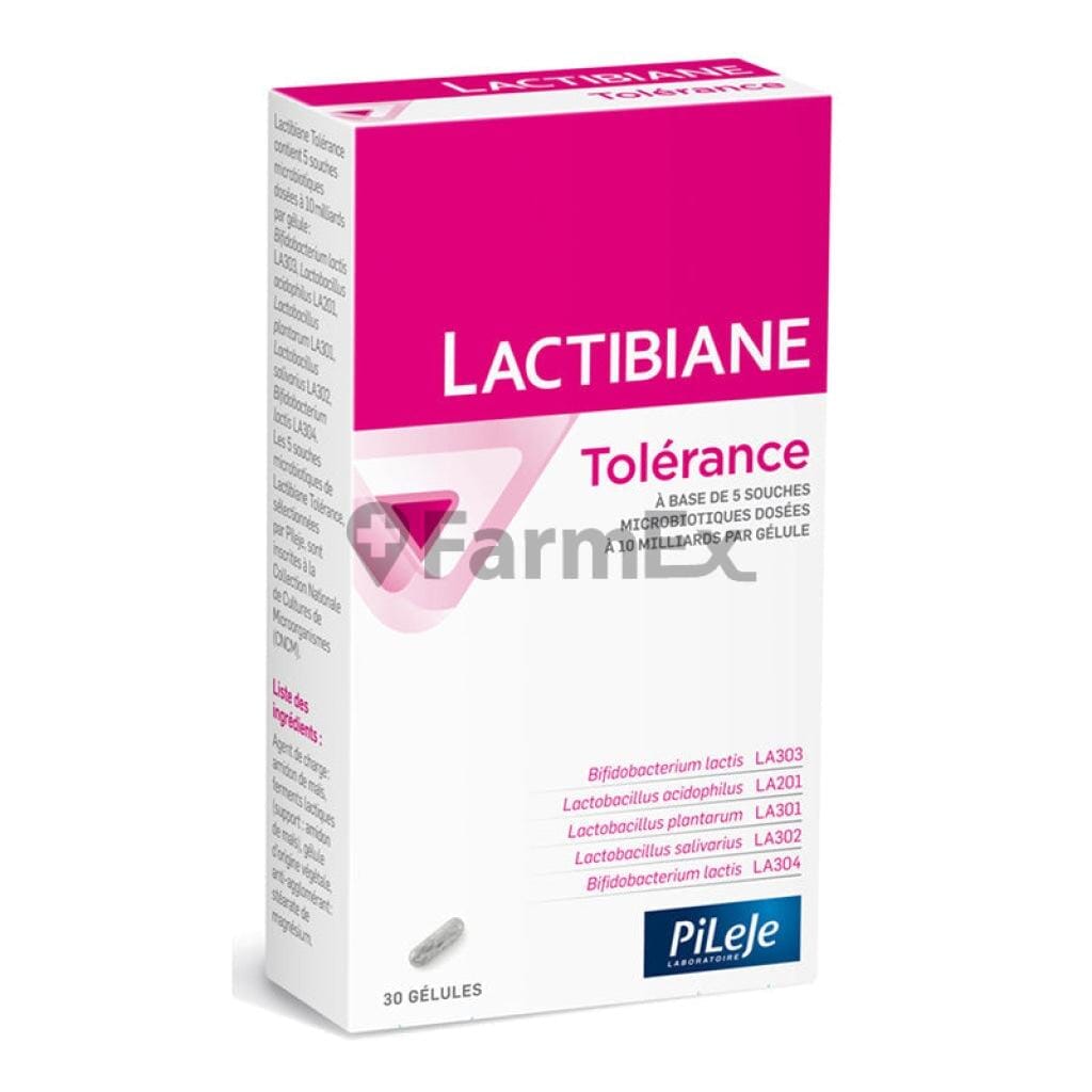Lactibiane Tolerance x 30 cápsulas Farmex-MiaHealth-Persistente